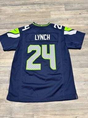 Nike Seattle Seahawks Marshawn Lynch Youth Jersey Size M
